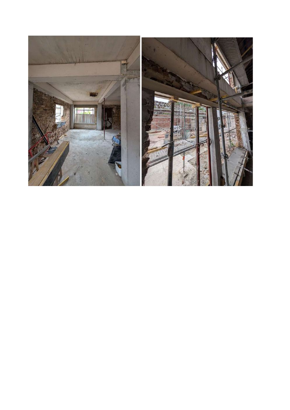 Avancement travaux